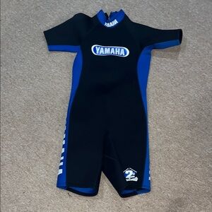 Yamaha Women’s Shortie Swim Wetsuit - Black and Blue fits like a S/M